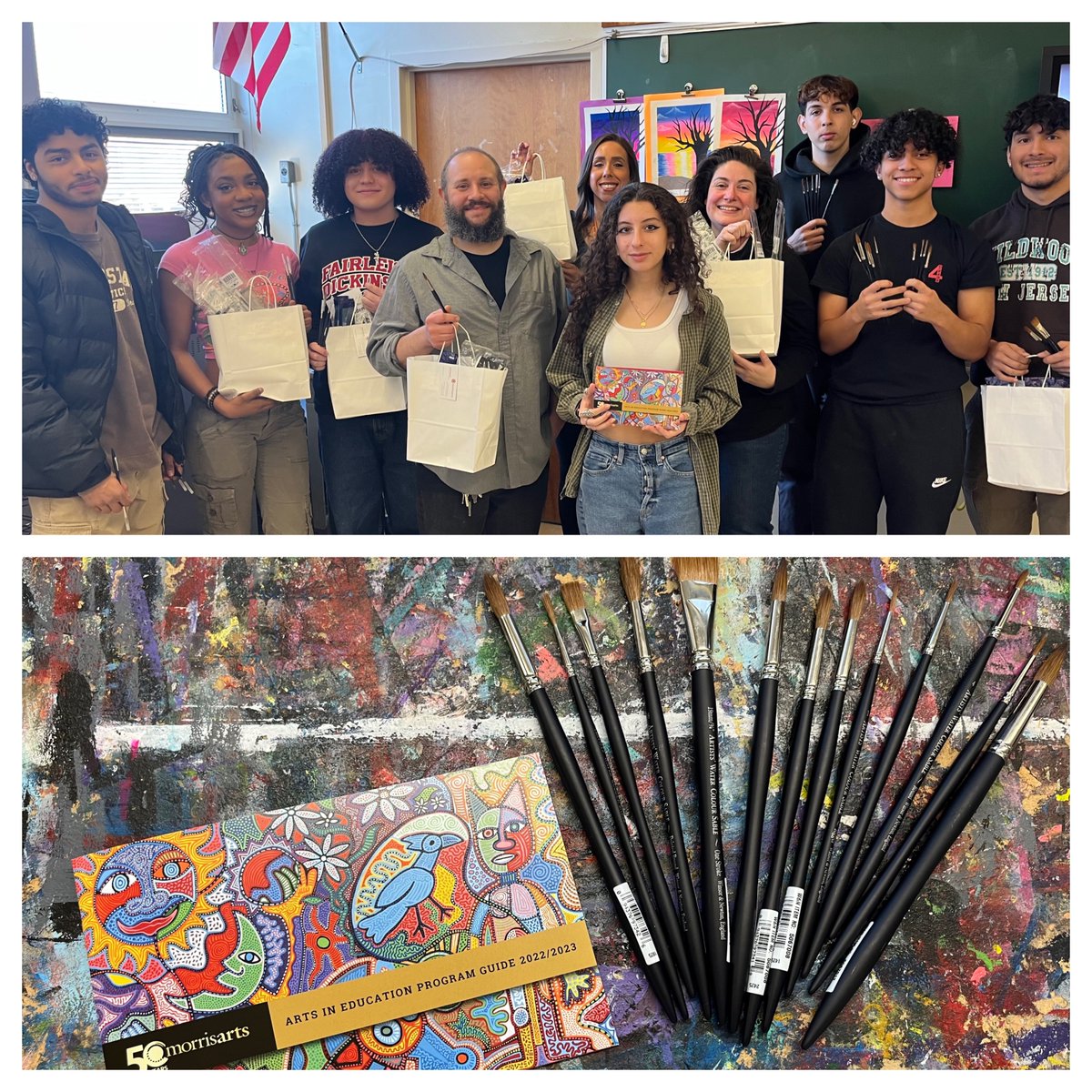 Thank you <a href="/MorrisArtsNJ/">Morris Arts</a> for your generous gift of these exceptional Winsor and Newton sable brushes to Dover High School!  We are just thrilled!!
<a href="/PublicDover/">Dover Public Schools</a> @jamesvmclaugh <a href="/frede52/">Freddy R. Nuñez, Ed.D</a> <a href="/TigerQuinones/">Hector Quinones</a> <a href="/DoverHSDean/">Mrs. Gerardi</a> <a href="/ArtsEdNJ/">Arts Ed NJ</a> #MorrisArts