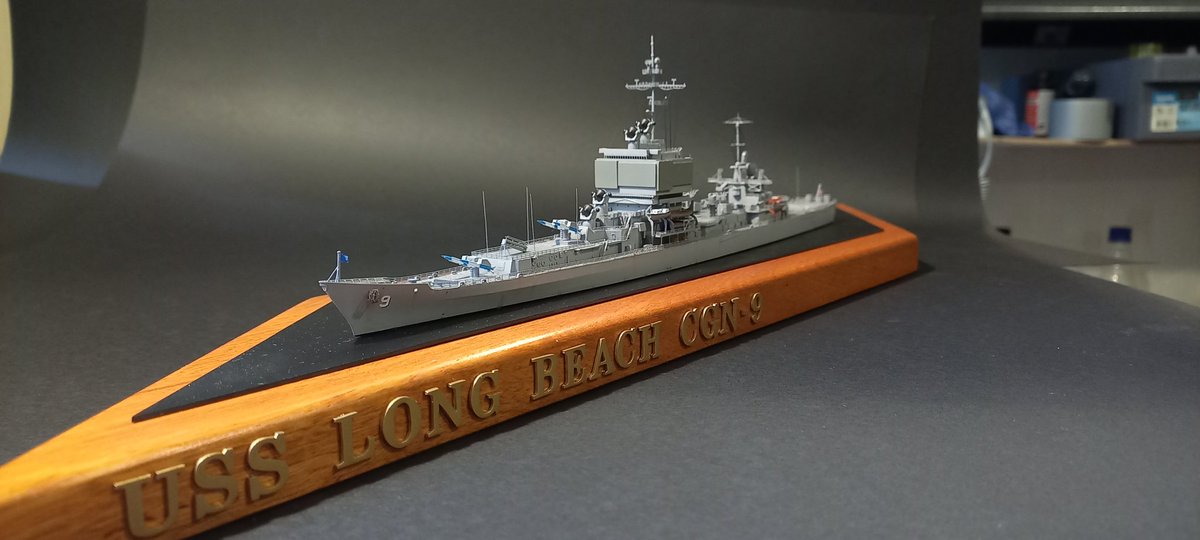 Wraithguard_84's tweet photo. USS Long Beach CGN-9. Build videos up on YouTube. https://t.co/tZ6bqJmPyd #usslongbeach #Longreach #cgn9 #nuclearcruiser #warship #model #ship #scalemodel #usnavy #dragonmodel https://t.co/KWEM4UHAnb