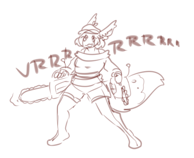 Angel_LupixVT's tweet photo. SHES DUAL WIELDING
#DrawgonWaffles https://t.co/GlTgxXJe7h