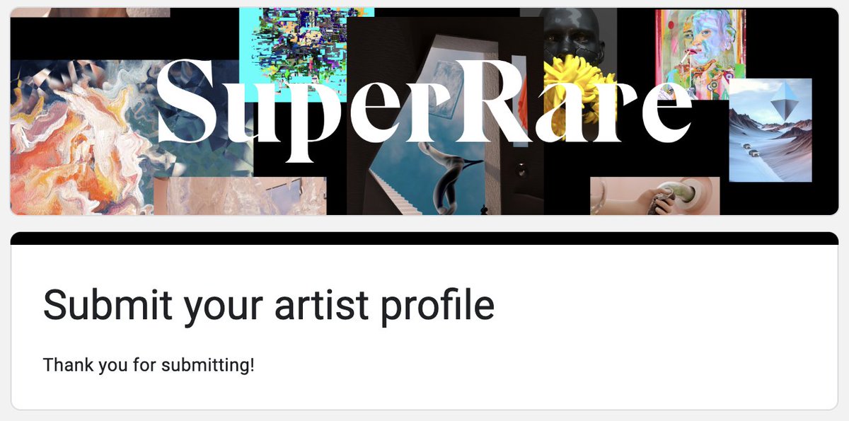 My artist application for <a href="/SuperRare/">SuperRare</a> is pending..!

I am super excited to take all of you with me on this artistic journey.

My fingers are crossed..! 🤞