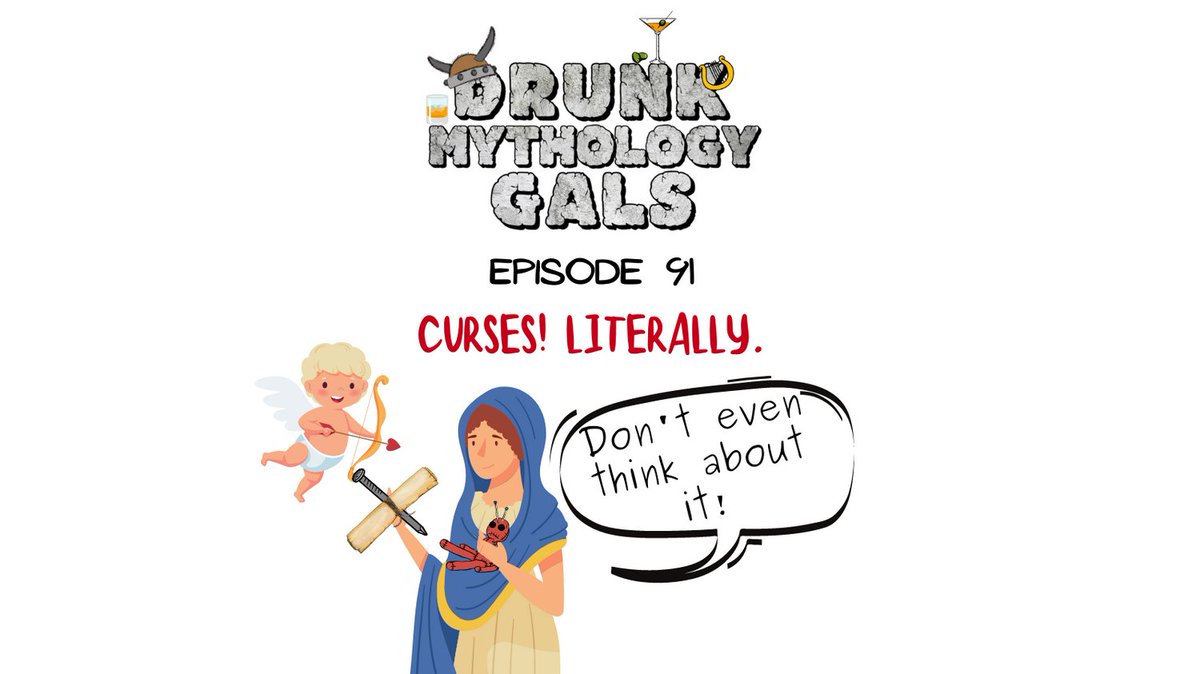DrunkMythGals's tweet photo. Curses are the Hallmark cards of the ancient world: one for every occasion. To celebrate NOT Valentine's Day, we explore how the ancients used to sh*t-posting about their exes.

https://t.co/yJhZRUr9si

#podcast #podcasts #drunkmythologygals #applepodcasts #spotifypodcasts https://t.co/nBOWB8UWOA