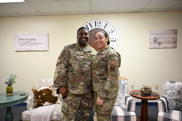 Sixteen years ago, two security forces Airmen met at Kirtland Air Force Base, New Mexico. Today, Master Sgt. Kelvin Lucky and Master Sgt. JaNiece Lucky are integral members of the AAFB community. Learn more about their story here altus.af.mil/News/Imagery/P…