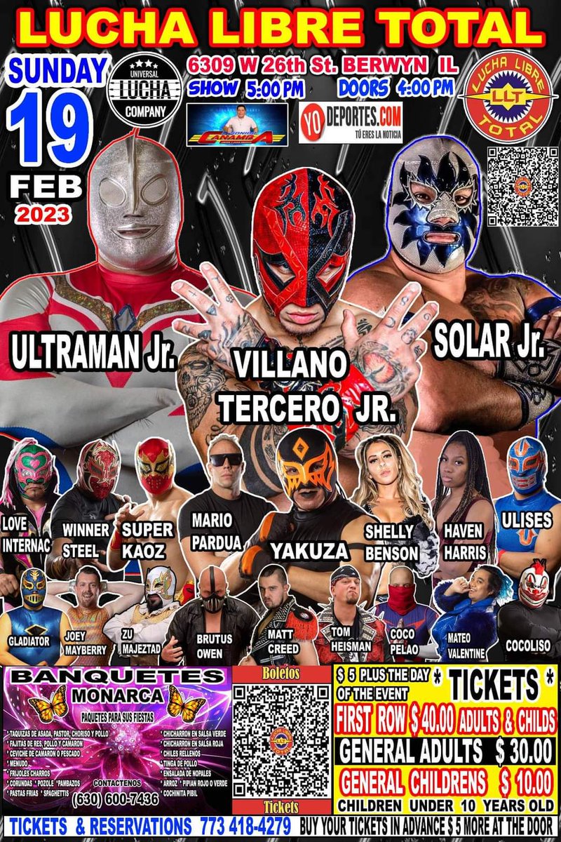 This Sunday #luchalibretotal in @CityofBerwyn Illinois #luchalibre the #ScumbagArmy will be in action!!!! @YGWRebellion