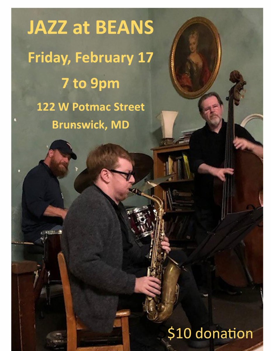 Dinner and Live Jazz with Jeff Cosgrove et al at Beans in the Belfry this Friday, February 17, at 7pm. Come early to enjoy dinner before.  conta.cc/3YOtpz2