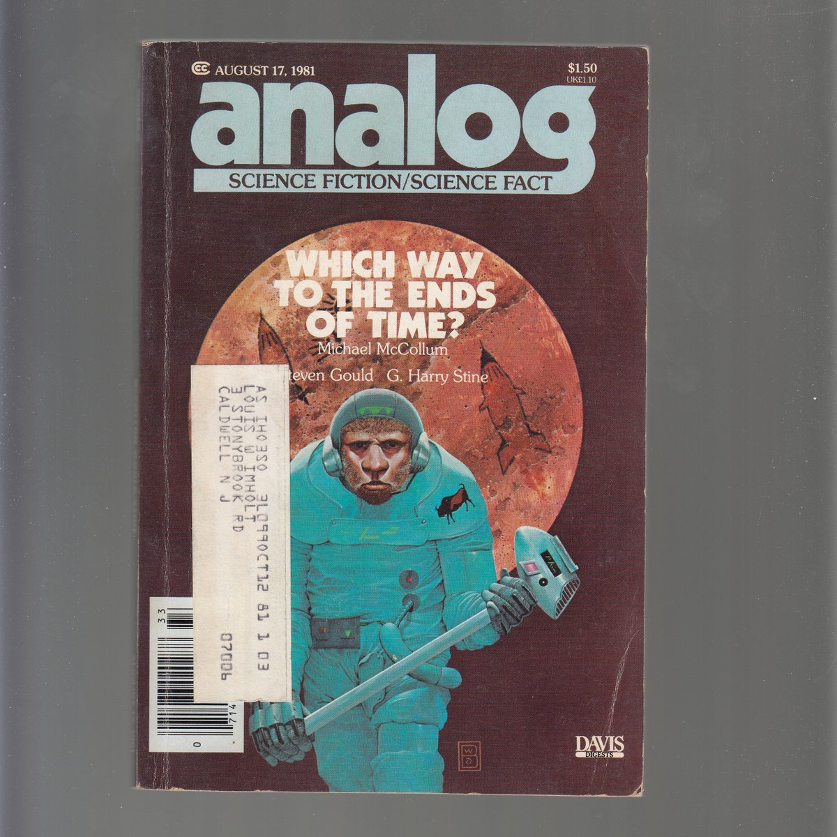 TimothyImholt's tweet photo. Doing some #SciFi #CoverArt lately. Analog August 1981, with an article by G. Harry Stine (of Warbots series) that has an article about Industry looking at space!
#ScienceFiction #SYFY #SYFYWIRE #retroscifiart https://t.co/t6c90LHn01
