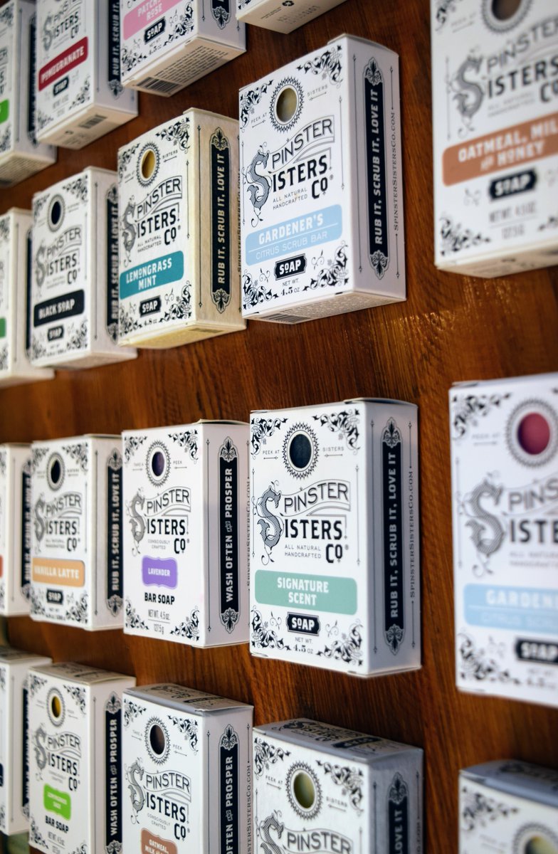 CopperfieldsVTA's tweet photo. Spinster Sisters Soap! Sustainable & Plastic free 🧼
#BCorpCertified #NoSulfates #NoPhthalates #NoPapabens #NoPFAS #NoDyes #SpinsterSisters #KellyPerkins #PlantBasedFormulas #PlantBased #SkinCare #Soap #SoapBars https://t.co/xddegbV1up