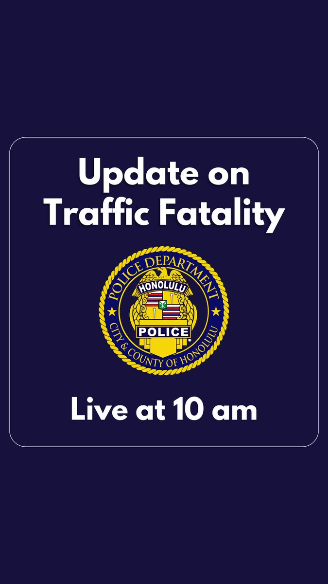 Honolulu Police on Twitter "Tune in on our Instagram page HonoluluPD"