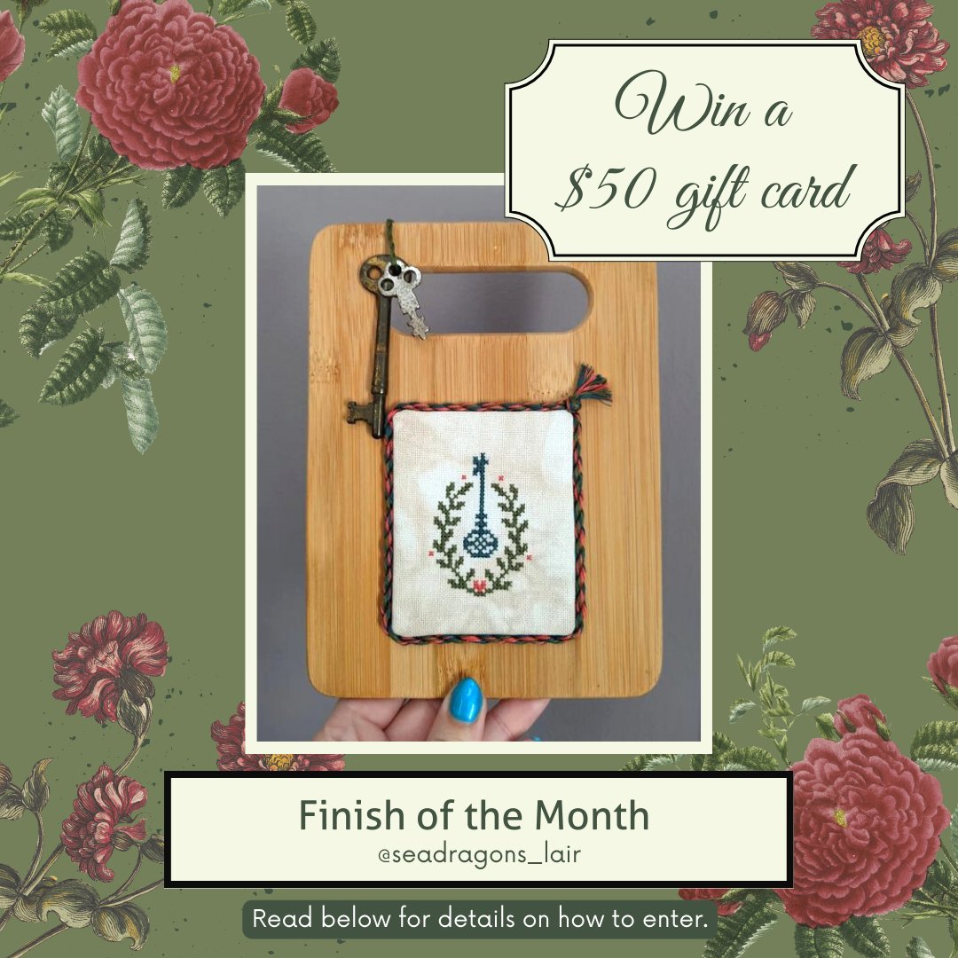WildVioletCS's tweet image. Congratulations Finish of the Month Winner @seadragons_lair 🎊

I choose a photo of a stitcher's finish and award them 'Finish of the Month'! 🎖

THE WINNER WILL RECEIVE:
💰 $50 giftcard to my shop

TO ENTER:
✔️ Share your Wild Violet finishes with #WildVioletCrossStitch