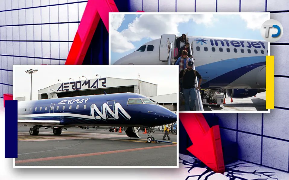 telediariomty's tweet image. #Aeromar e #Interjet, la aerolíneas que se han ido a la quiebra en #México en los últimos 3 años

bit.ly/3YNAvUg