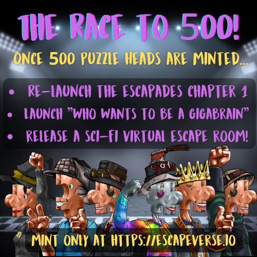 centre_collab's tweet photo. Our partners @TheEscapeVerse are so close to the 500 mints.
Go check them out and get involved.
We have some big things happening soon.
#escapeverse #puzzles #games #NFT #NFTs #escaperoom #CollabCentre #partner #MintingNow #Mint https://t.co/R1ZM9i90Jp