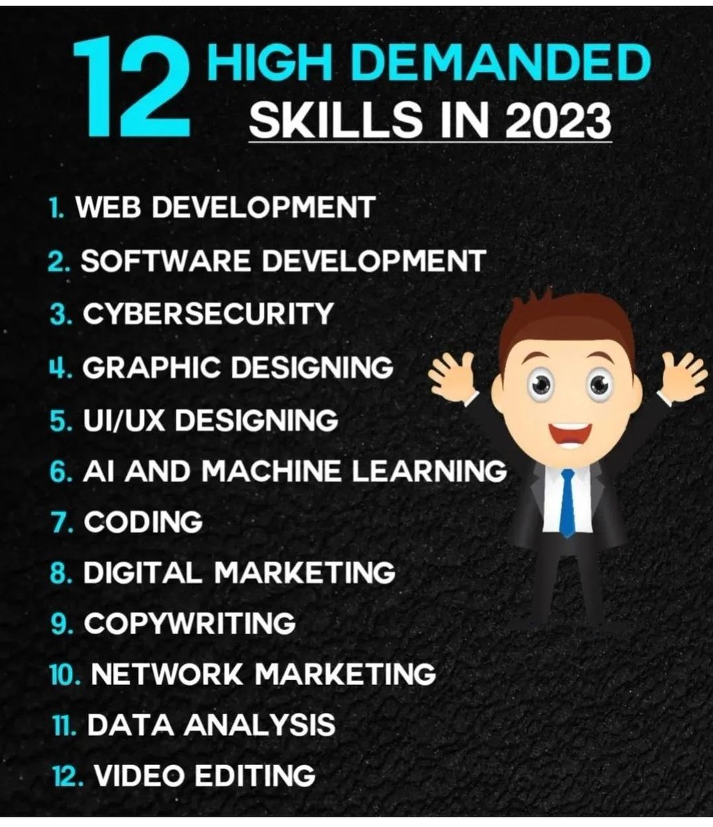 Date_me_i's tweet photo. 12 high Demanded Skills https://t.co/oYfzGAQHnO