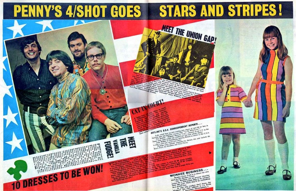 woodg31's tweet photo. From February 1968 LADY PENELOPE WEEKLY features Lady Penelope! The Monkees! Penny's 4 Shot! Crossroads! The Union Gap! The Angels! Perils of Parker! Bewitched! The Spectrum! Stars and Stripes! FAB Club!📺💥♀🇺🇸 https://t.co/DDEgxYpi5U