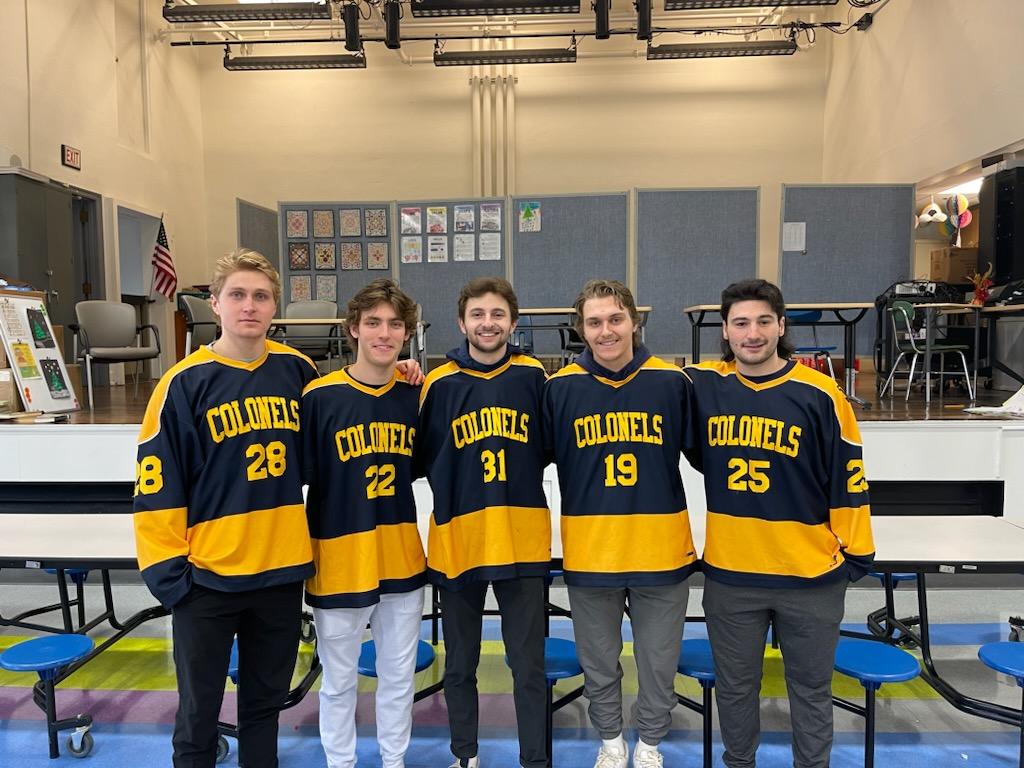 WilkesColonels's tweet photo. Members of #WilkesMIH took time away from the ice today to speak with students at Dodson Elementary! Colonels are always willing to lend a helping hand and support! #EarnYourRank https://t.co/z1Saf7dXkZ