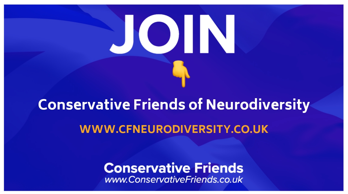 ThePrimroseClub's tweet photo. 🧠💙 Join Conservative Friends of Neurodiversity and connect with like-minded conservatives who support neurodiversity and equal opportunities for all. 🤝🙌🏻 #ConservativeFriendsofNeurodiversity #ConservativeValues #NeurodiversityAwareness 🤝🧠 @cfofnd https://t.co/J3WdQvUXpB