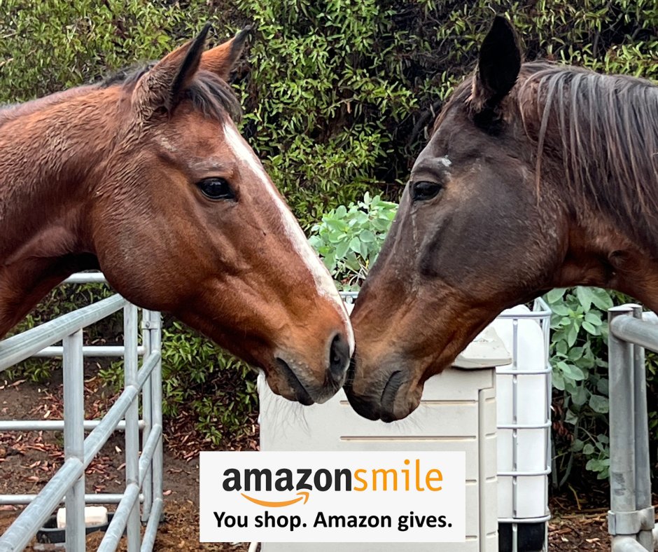 YOUR AMAZON SMILE GIVES TO HANAELEH!
AmazonSmile is a simple and automatic way for you to support Hanaeleh every time you shop, at no cost to you!

Help us help more horses! Many items are $5-10. Click here to donate from our Wish List--> bit.ly/HanaelehWishli…