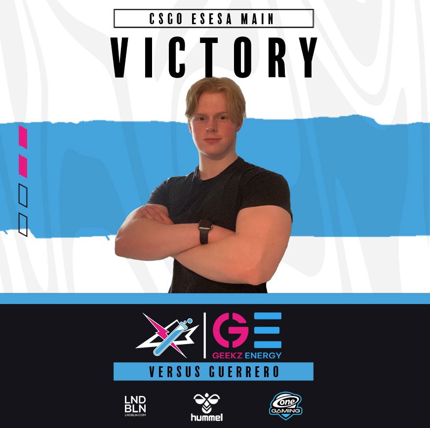 WHAT A 2ND HALF 🔥🔥

We take the win against <a href="/GamingGuerrero/">GUERRERO</a> after a sick T-Side. GGWP

Thanks for tuning in, see you tomorrow for the next game! ⚡️

4/5 in Main now 

#beageek #geekzgaming