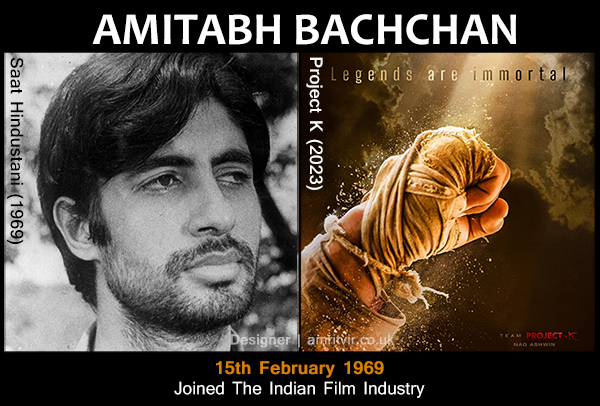 54 Years of #AmitabhBachchan

15 February, 1969 @srbachchan signed his debut film ‘Saat Hindustani’
 
#54YearsOfAmitabhBachchan #saathindustani #ProjectK @project_k_movie #thelegendcontinues 

The Legend continues ...