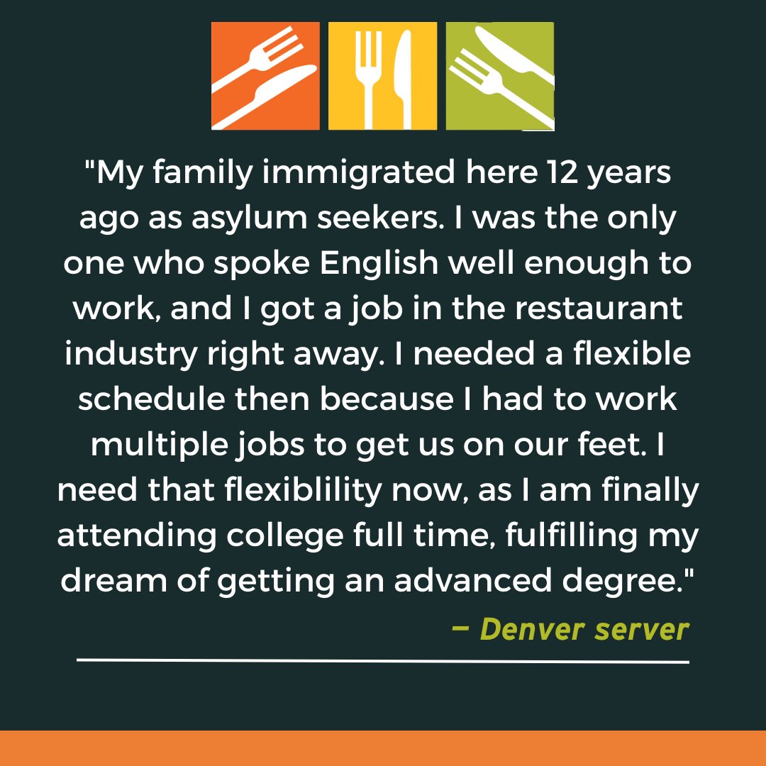 #CO HB23-1118 is meant to help restaurant workers, but the unintended consequences would do the opposite. Many people who work in restaurants do so because they need a flexible schedule, and this bill would take that away.

#CO #coleg #copolitics