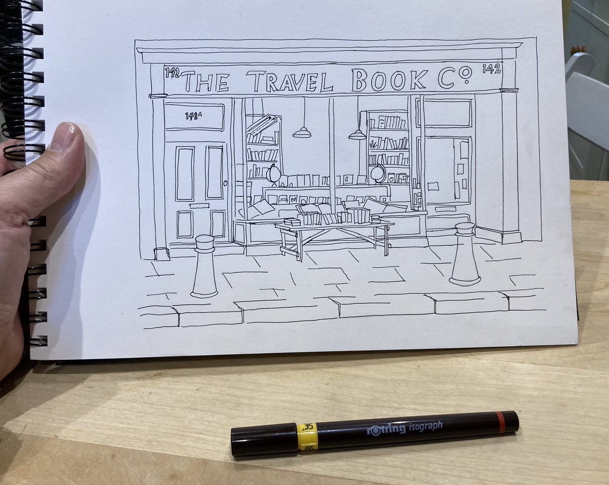alsodanartisan's tweet image. Hiding books down your pants anyone?
Guess the film?
#shopfront #film #sketchbook #sketch