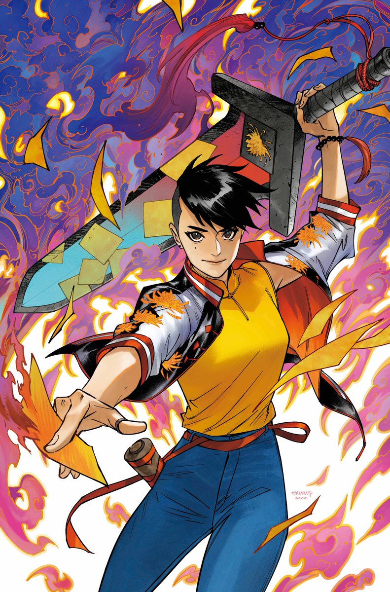 🔥SPIRIT WORLD #1: May 9th🔥
team @crashwong @hainingart @SebastianArtist 
Magic user Xanthe Zhou is ChineseAmerican & non-binary & can travel to & from the land of the living & the dead…The Spirit World. They'll work w/ Constantine to rescue Cass Batgirl from the spirit world!