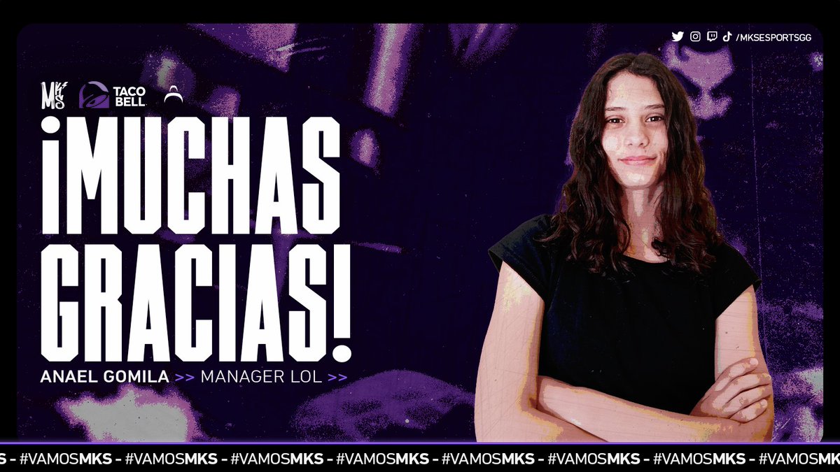 mksesportsgg's tweet photo. Día sad
Hoy nos despedimos de nuestro Manager de League of Legends @Anya_Raylla.
Agradecemos todo tu trabajo y amor por MKS, te deseamos todo el éxito del mundo.
¡Gracias por tanto!
#VamosMKS https://t.co/j6cV1dRYqE