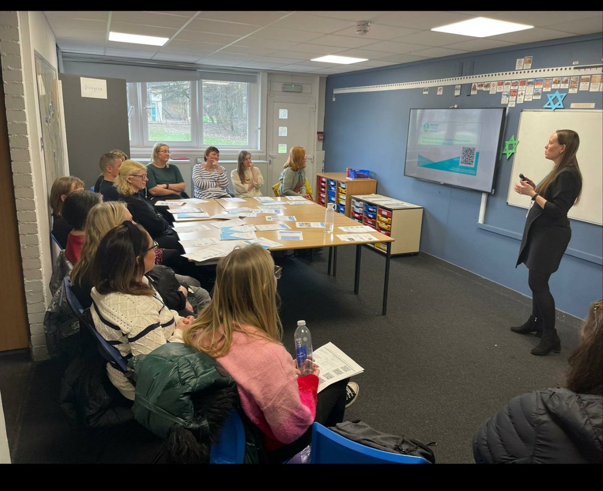 BennettJud's tweet photo. Brilliant STEM CLPL event @AbercornSecSch today. Thanks to everyone involved (Jaclyn, Christie, Jill, Andrea Jane) and staff attending from Dunard, Parkview and @Caldercuilt primaries #STEMNation #EdScot #Mathsfocus https://t.co/BnsqeTEvx7