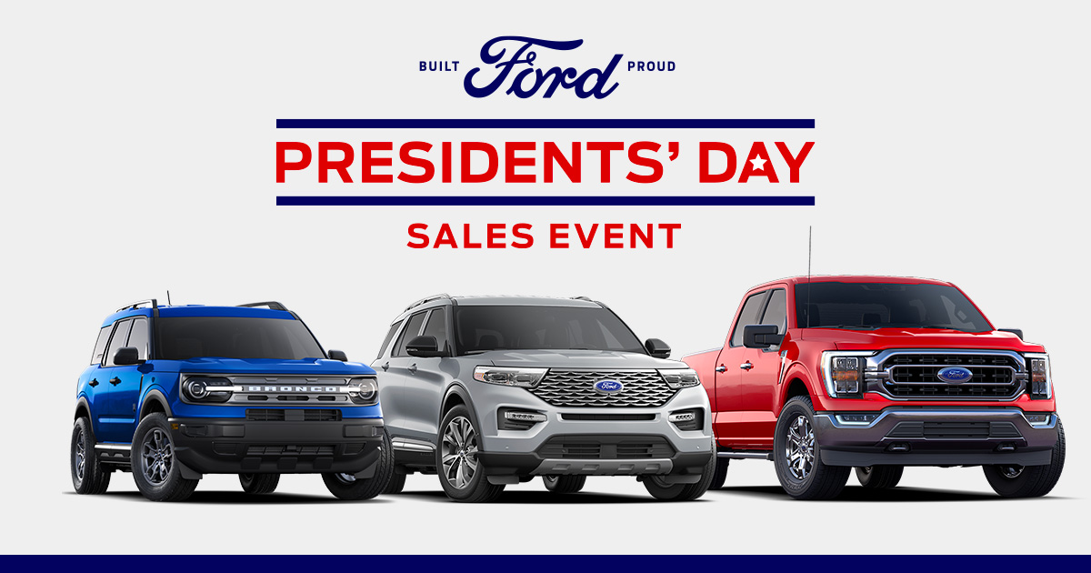 Ford’s Presidents’ Day Sellathon is on! 
Wed. Feb. 15th – Mon. Feb. 20th 
Come check out our inventory!