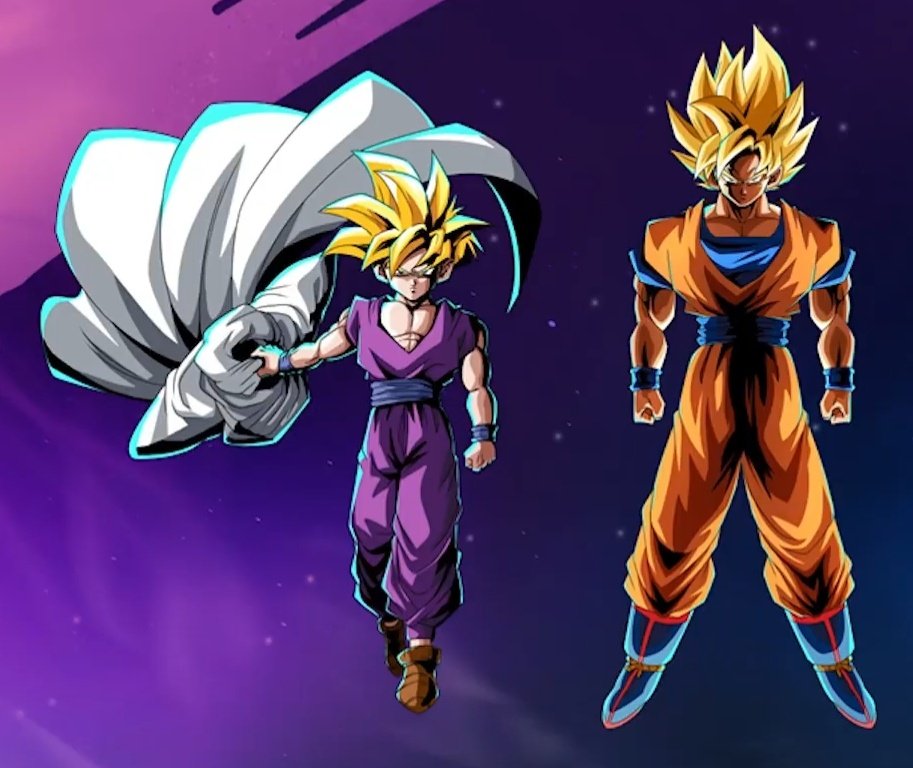 SLO on Twitter: "New Super Saiyan Goku & Gohan art from Breakers"