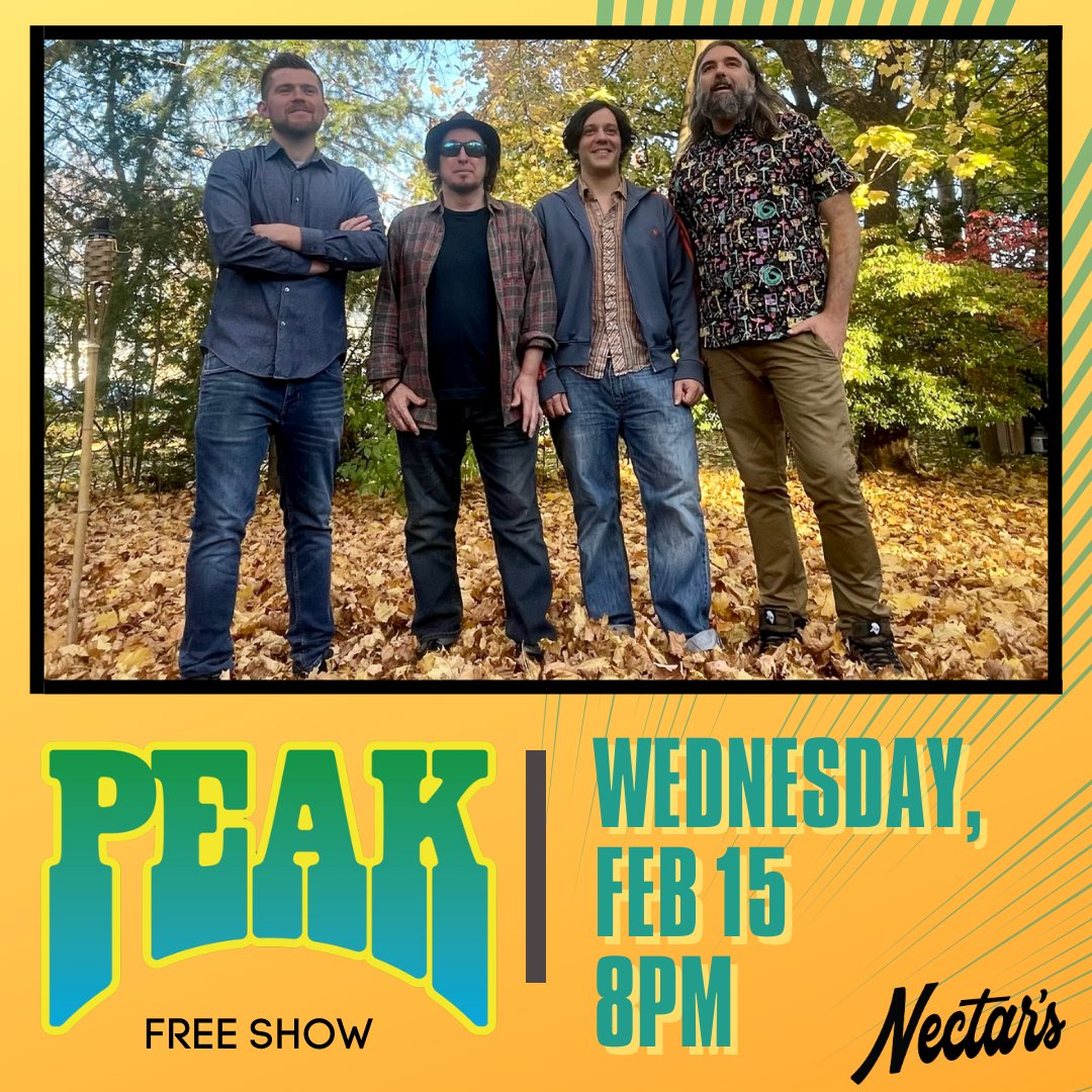 nectarsvt's tweet photo. Check out PEAK tonight! Psychedelic indie funk straight from NYC. This is a FREE show! 21+ Doors 8pm.
#nectarsvt #btv #vtlivemusic https://t.co/nTwFENfcMc