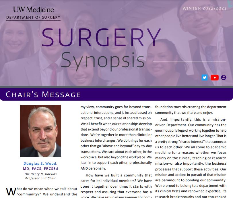 UWSurgery's tweet photo. Hot off the press! Check out our latest issue of #SurgerySynopsis which covers #DOScommunity, faculty retirements, #GenderAffirmingSurgery, #DOSresearch awards and more! 👉https://t.co/8wpwpKcrM9 https://t.co/apXsLMDlSL