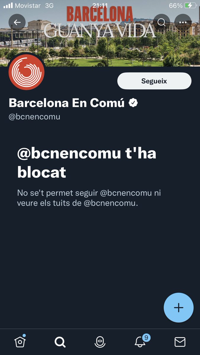 Barcelona guanya vida <a href="/janetsanz/">Janet Sanz 🍉</a> <a href="/AdaColau/">Ada Colau 💜🌈🔻</a> <a href="/eloibadia/">Eloi Badia Casas</a> ? Com #censurant els que no opinen com vosaltres ? Aquesta és la manera silenciar a veïnat i comerç que reclama el que us negeu a donar? Els que han recollit més de 7.500 signatures? Això és <a href="/EnComu_Podem/">Comuns__Cat</a>