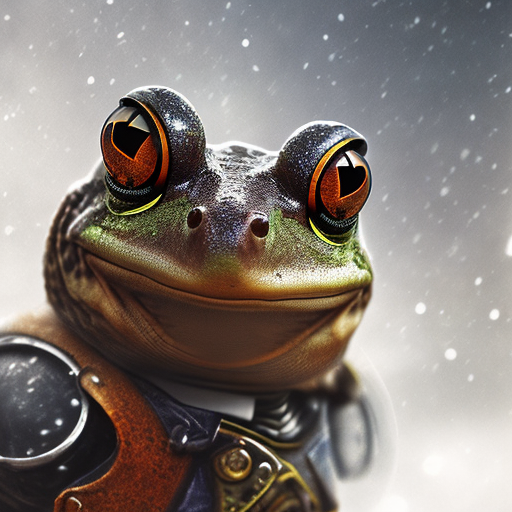 Fusion_Apes's tweet photo. They are planning something sinister, I can tell.

Gm.

Fresh looking Frogs courtesy of #BakedAI https://t.co/N3gnfOcHCG