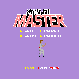 SiliconChronicl's tweet photo. Kung-Fu Master (Irem, 1984, Arcade) https://t.co/w3vqbpsQ6U