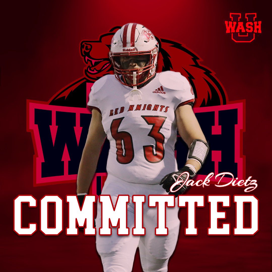 I’m honored and blessed to announce that I have committed to further my academic and athletic career at Washington University in St Louis. Thank you to all the family, friends, coaches, and teammates that have supported me to get here. Go bears 🟢🔴🐻 @BSMFootball @washufootball
