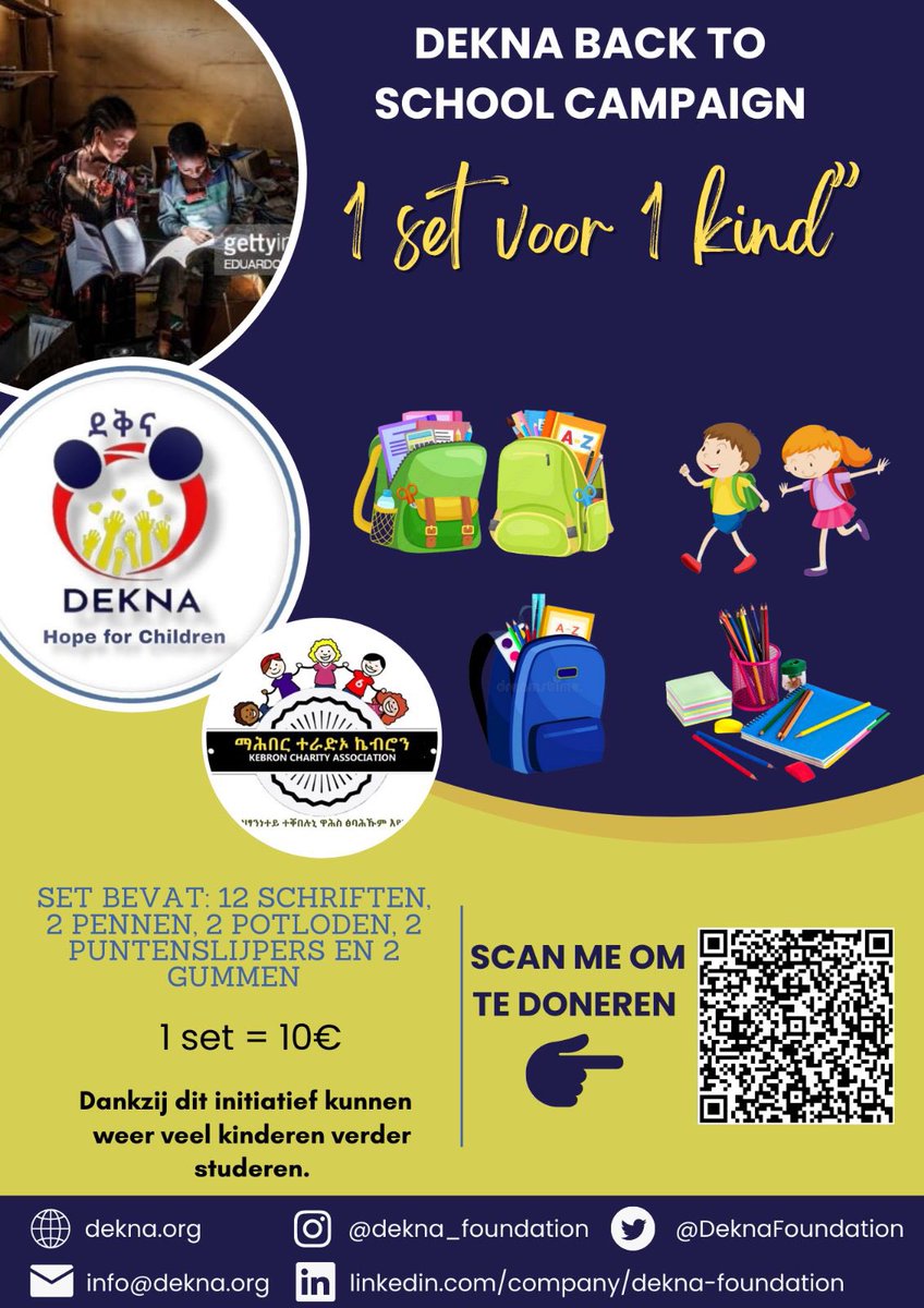 TigrayFutures's tweet photo. One pack for one child 

📓✍️✏️🗒️📚

One pack contains: 
12 exercises book
2 pen
2 pencils
2 sharpener 
2 rubbers

The price for one pack is only 10€. Your 10€ will send one child to school 🙏.

Give the children of Tigray the future they deserve

For more info @DeknaFoundation https://t.co/bXvnnvGgG6