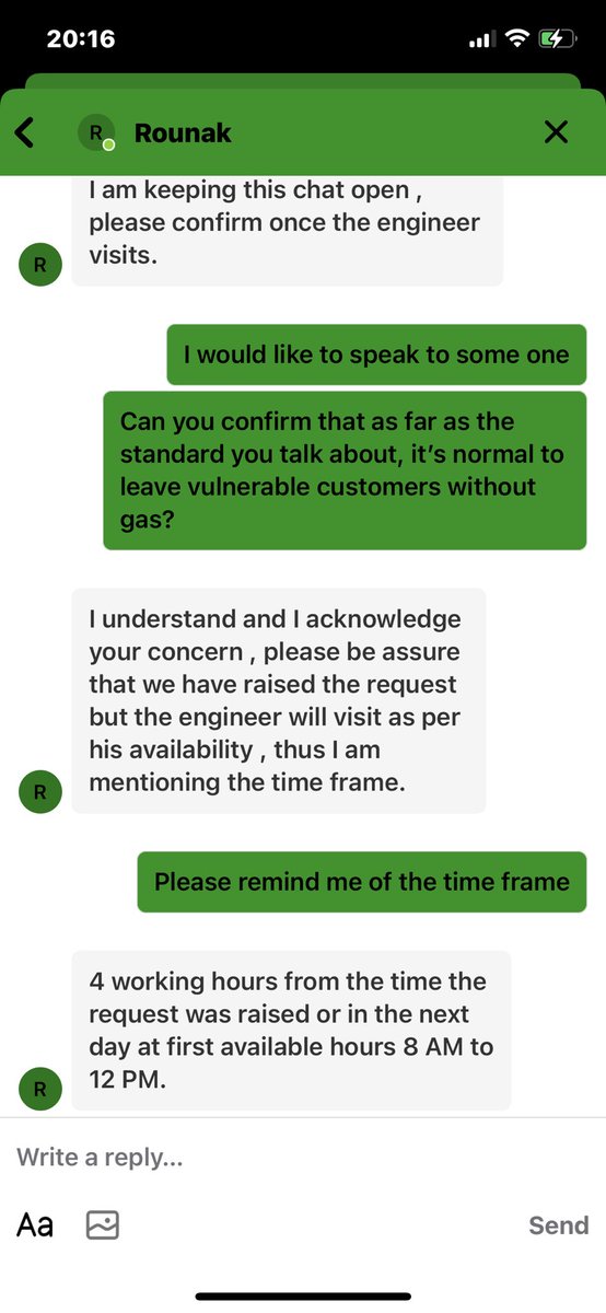 susansoki's tweet photo. #ScottishPower #scottishpower #RishiSunak #BBCNews #Vulnerable #customerexperience At 4.30 an engineer was booked to look a non communication meter and we’ve been told to wait until the morning, with no hot water, heating or cooking facilities. Well done https://t.co/tfJq5bvPcK