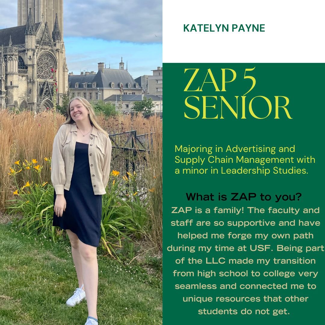ZAPUSF's tweet photo. Many would argue that she’s the best RA 😤😤

Thank you for sharing Katelyn, we’re all excited to see what you accomplish in Michigan!! 🤘🏽 https://t.co/MxyL53wJjp