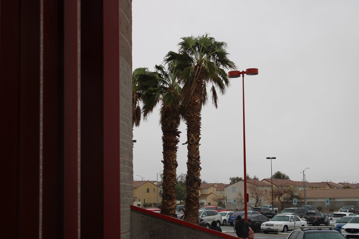 Valentine's Day Provided some heavy wind and some snow for LVHS. Even though the snow didn't stick it was a sight to see. If you look closely, you might be able to see a little bit.