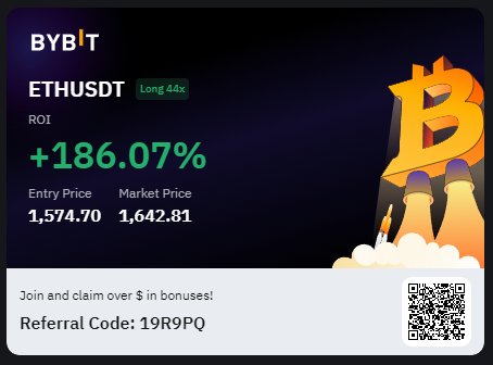 LiveCoinTv's tweet photo. Merci le marché !😘
Ma wallet Bybit est largement refaite ! 🥳 https://t.co/RLBrDpSqr8