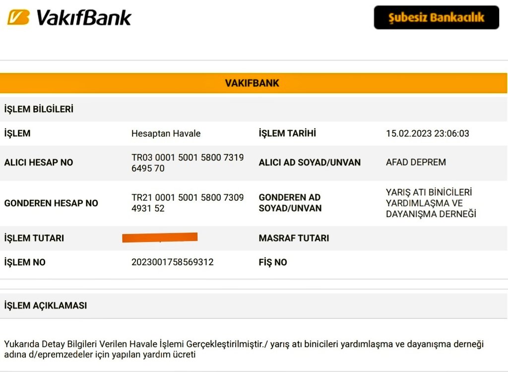 Öncelikle yaşadığımız bu Afet sonucunda, Hayatını kaybeden Vatandaşlarımıza Allah'tan Rahmet diliyor ve yaralılarımıza acil şifalar diliyoruz, Biz Jokeyler olarak  Devletimizin ve Milletimizin her daim yanında olduğumuzu belirtmek isteriz. <a href="/AFADBaskanlik/">AFAD</a> <a href="/_TJK_/">Türkiye Jokey Kulübü</a>