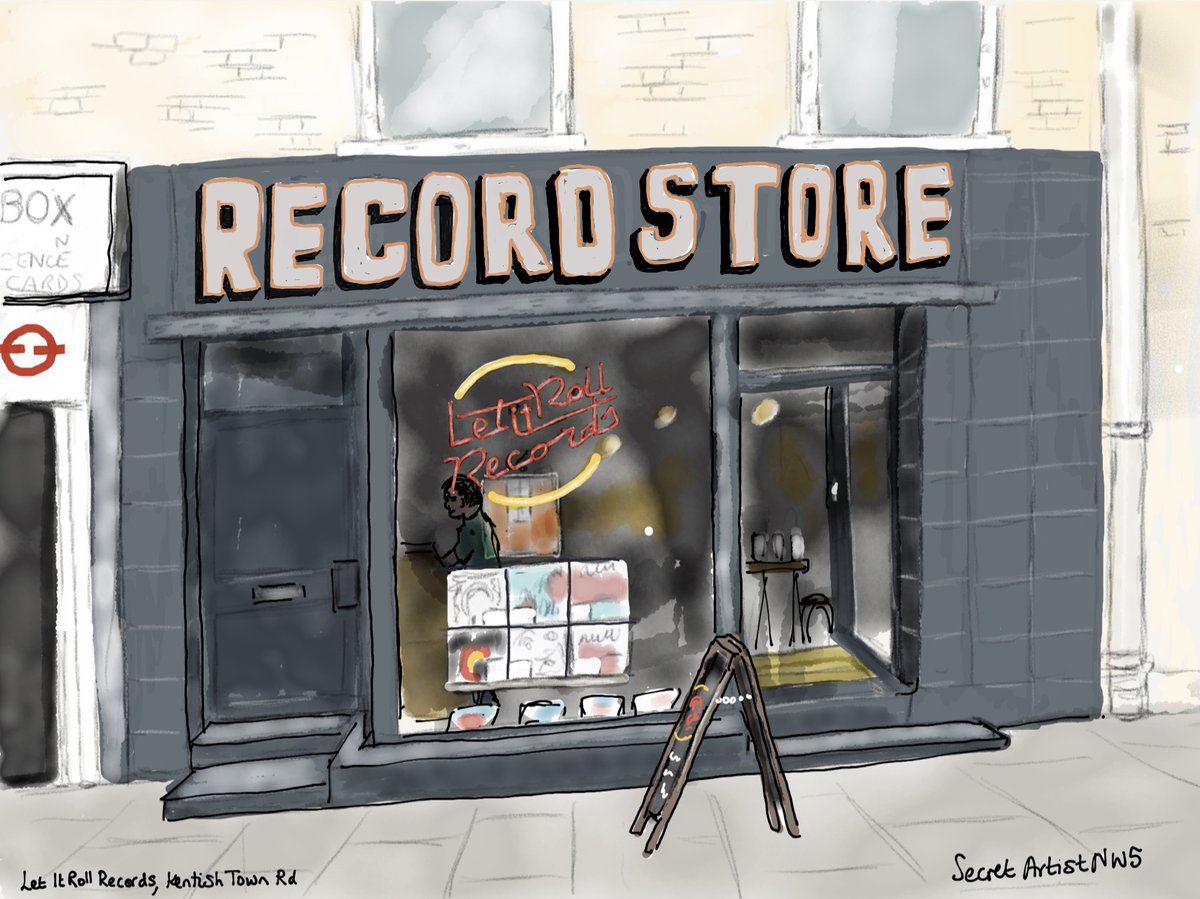 secretartistNW5's tweet image. Sad to see this shop has recently closed down. Let It Roll Records, Kentish Town Road. #localshops #highstreet #recordstores