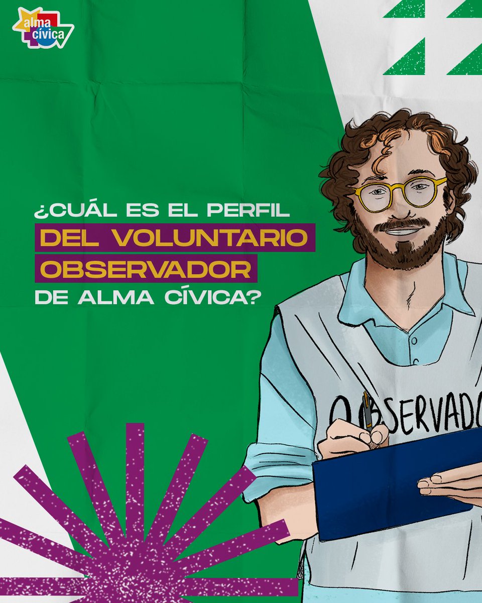AlmaCivica's tweet photo. 👀Si tenés 2 o más de estas características, ¿qué esperás para ser parte de esta fiesta cívica?
✅Sumate como voluntario/a observador/a y fortalezcamos juntos los procesos electorales. Inscribite sin costo ingresando a https://t.co/svCTnvZNOR
#YoObservo #ParaguayObserva #MOEN https://t.co/SZ0uoiNhXt