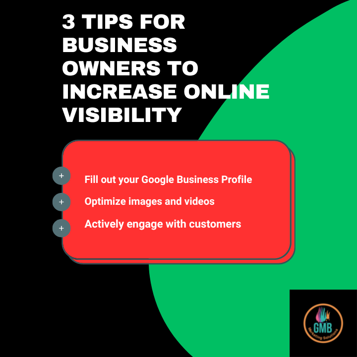 Are you a business owner looking to increase visibility of your Google Business Profile and attract more customers? 

Visit our website gmbmarketingsolutions.com or call us! #gmboptimization #googlemybusinessseo #googlemapsseo
goo.gl/maps/cYeSWM1ve…