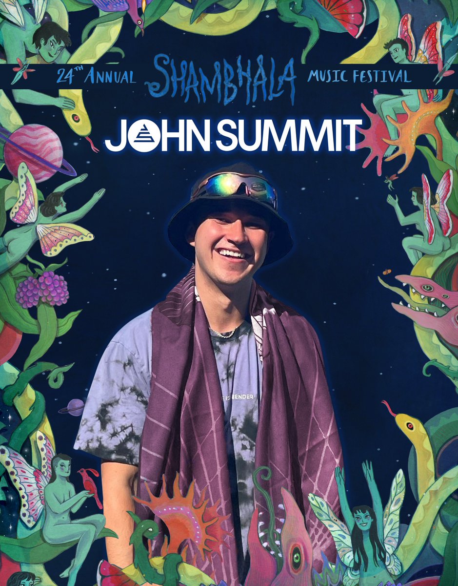 shambhala_mf's tweet photo. Announcing John Summit for the 24th Annual Shambhala Music Festival 🎉 This will be the house and techno titan’s first time bringing his feel-good dancefloor beats to Shambhala. Let’s give him a warm Shambs welcome 🌻  https://t.co/uvRJHW7Rdq 🌈 https://t.co/RdthOr91eM