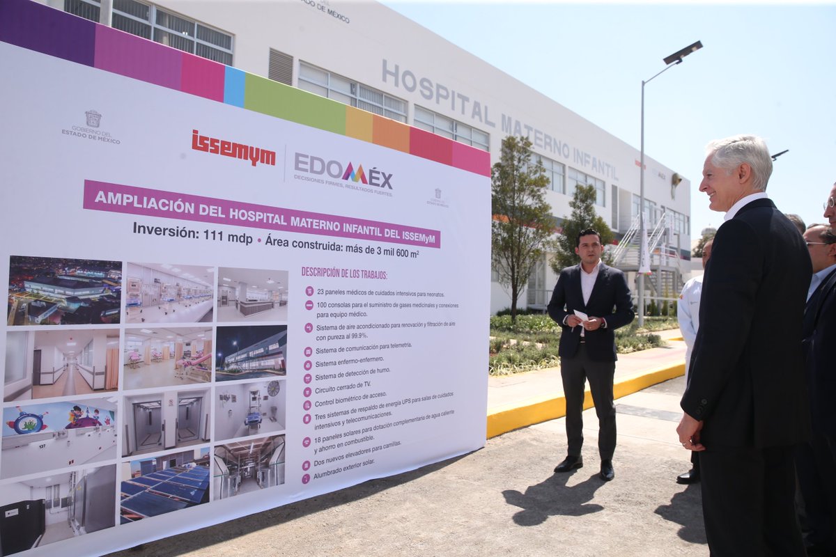alfredodelmazo's tweet photo. Entregamos el nuevo edificio del Hospital Materno Infantil del @Issemym, en #Toluca. https://t.co/bvUYw9fLlF