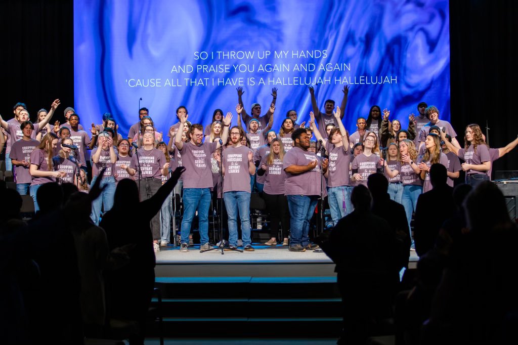 mjcasaints's tweet photo. We loved having @treveccamusic student choir, Testify, and Dr. Vernon Whaley, Associate Provost of Program Development @trevecca lead our all-school chapel in our brand new worship center! Thank you Dr. Whaley for investing in our students about what it means to be a worshiper! https://t.co/u0d1QcLBrU
