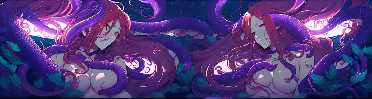Kaitie_Stable's tweet photo. My late entry into @bonerpc's #aitentaclechallenge

Thanks to @WaifuWap for pushing me to use a 2 girl prompt

I ended up with a banner-style image! 
(click for full width)

#AIIA #aiartist #AiArt #AIartcommunity #digitalart #AIArtworks #AIArtwork #AiArtSociety #AIChallenge https://t.co/DXtoYTPFoh