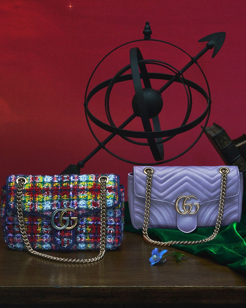 dg_official23's tweet photo. Crafted in tweed or classic matelassé chevron leather, the GG Marmont evokes the contemporary narrative of the House. Discover more at the link in the bio. ⁣@GUCCI #Gucci https://t.co/1Esup6CRhi