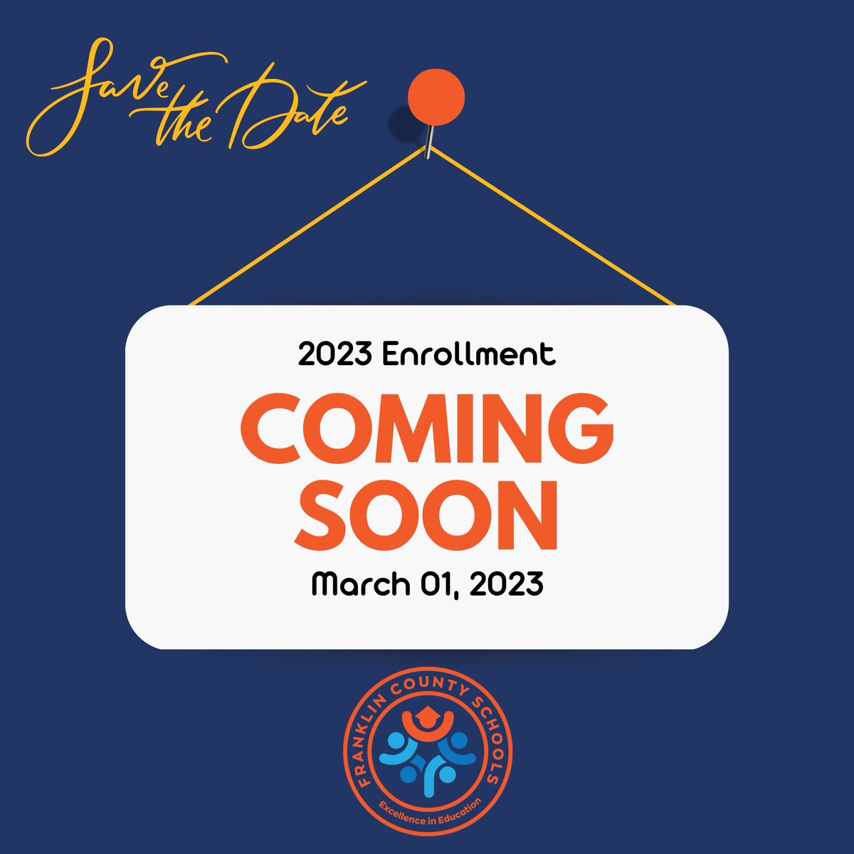 Enrollment/Registration for the 2023-2024 school year begins March 1st.