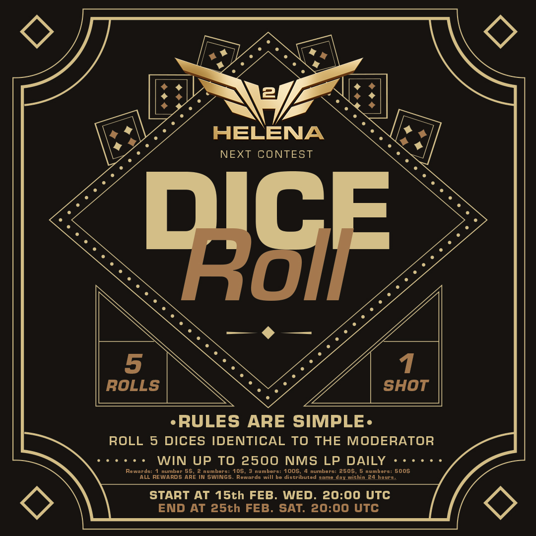 HelenaFinancial's tweet photo. As we said before; our winning #contests started along with the release of our new feature💫💪 

🏆 NMSLP Reward Pool Arrival Celebration: 

💰 Buy Tax Reimbursement
🎲 Helena Dice Roll Game
💸 Helena Arena Tournament

For detailed info: https://t.co/p0SJzFSsbg

#GameFi #BSC https://t.co/mieANIeOnQ